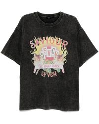 FIVE CM - Graphic-Print T-Shirt - Lyst