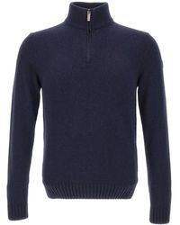 Colmar - Maglione A Coste Con Mezza Zip - Lyst