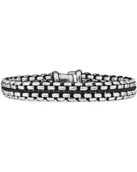 David Yurman - Sterling Woven Box Chain Bracelet (12Mm) - Lyst
