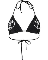 Moschino - Double Question Mark Bikini Top - Lyst