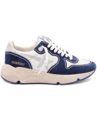 Golden Goose - Sporty Sneakers With Suede Detailing And Rubber Sole - Lyst