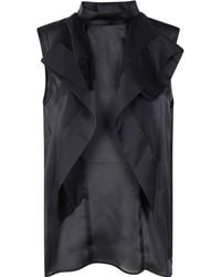 Sacai - Ruffled Top - Lyst
