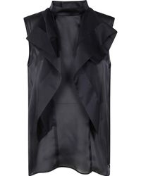Sacai - Top Con Ruches - Lyst