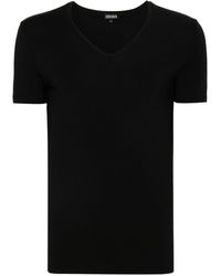 Zegna - V-neck Jersey T-shirt - Lyst