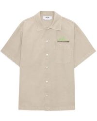 MSGM - Polo con bordado en el bolsillo - Lyst