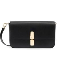 Furla - Logo-Clasp Leather Shoulder Bag - Lyst