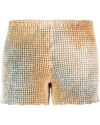 Off-White c/o Virgil Abloh - Smocked Tie-Dye Shorts - Lyst