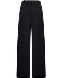 TOTEME - Wool Blend Fluid Trousers - Lyst