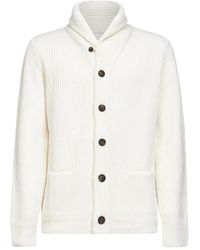 MC2 Saint Barth - Shawl Collar Knitted Sweater - Lyst