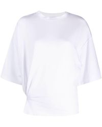 IRO - Garcia Pleated Crew-neck T-shirt - Lyst