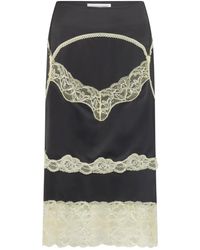 Marine Serre - Chemise À Empiècement En Dentelle - Lyst