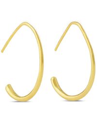 Ottoman Hands - Allegra Oval Hoop Earrings - Lyst