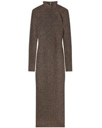 Patrizia Pepe - Open-Back Long-Sleeve Midi Dress - Lyst