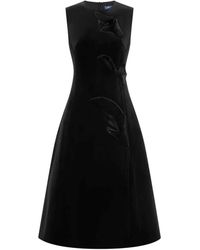 LEO LIN - Cleo Floral-Appliqué Midi Dress - Lyst