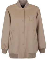 Weekend by Maxmara - Logo-Patch Bomber Jacket - Lyst