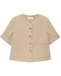 Maliparmi - Cropped-Jacke Mit Kurzen Ärmeln - Lyst