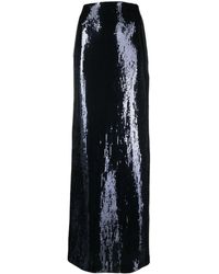 Galvan London - Sequin-embellished Straight Maxi Skirt - Lyst