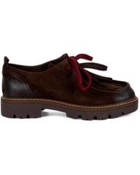 Stokton - Suede Lace-Up Loafers - Lyst
