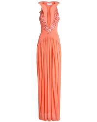 Genny - Jurk Met Bloemenpatch - Lyst