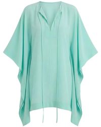 Bondi Born - Orta Silk Mini Caftan Dress - Lyst