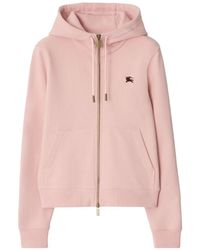 Burberry - Hoodie Knight Stamp En Coton À Fermeture Zippée - Lyst