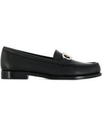 Ferragamo - Rolo Leather Loafers - Lyst