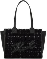KARL LAGERFELD - Medium K/Skuare Boucle Tote Bag - Lyst