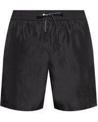 Dolce & Gabbana - Logo-Embroidered Swim Shorts - Lyst