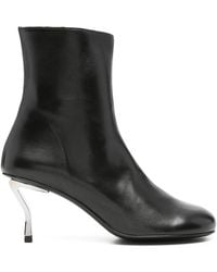 Nicole Saldaña - Sculpted-Heel Ankle Boots - Lyst