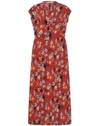6397 - Floral-Print Midi Dress - Lyst