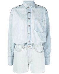 Stella McCartney - Layered-Effect Playsuit - Lyst