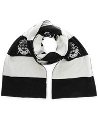 Msftsrep - Striped-Pattern Embroidered-Logo Scarf - Lyst