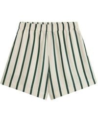 Bondi Born - Cannes Striped Silk Shorts - Lyst