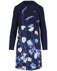 Lela Rose - Kelly Floral-Print Mini Dress - Lyst