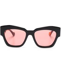 Gucci - Logo-plaque Oversize-frame Sunglasses - Lyst