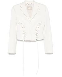 Blumarine - Jacke Mit Schnürung - Lyst