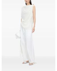 JNBY - Draped Buckle-Detail Sleeveless Blouse - Lyst