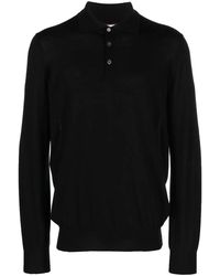 Brunello Cucinelli - Long-Sleeve Virgin Wool Polo Shirt - Lyst