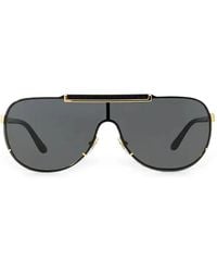Versace - Visor Aviator Sunglasses - Lyst