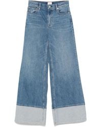 Alice + Olivia - Heldere Blauwe Wide Leg Jeans - Lyst