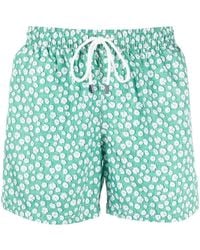 Fedeli - Daisy-Print Swim Shorts - Lyst