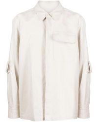 Helmut Lang - Cotton-Linen Twill Shirt - Lyst