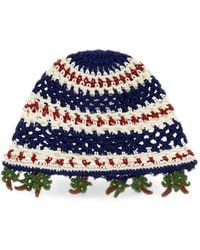 Alanui - Embroidered Crochet Beanie Hat - Lyst