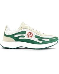 CASABLANCA - Stade Logo-Patch Low-Top Sneakers - Lyst