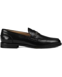 Doucal's - Stud-Embellishment Leather Loafers - Lyst