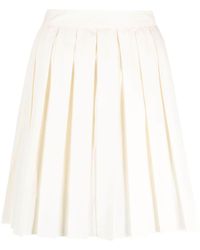 Moncler - Pleated Taffeta Skirt - Lyst