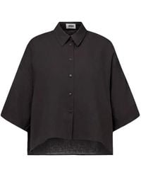 DRYKORN - Yarika Short-Sleeve Cropped Shirt - Lyst