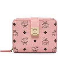 MCM - Visetos Monogram-Print Wallet - Lyst