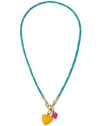 Roxanne Assoulin - Happy Cord Double-Heart Necklace - Lyst