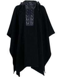 Moncler - Virgin Wool And Nylon Cape - Lyst